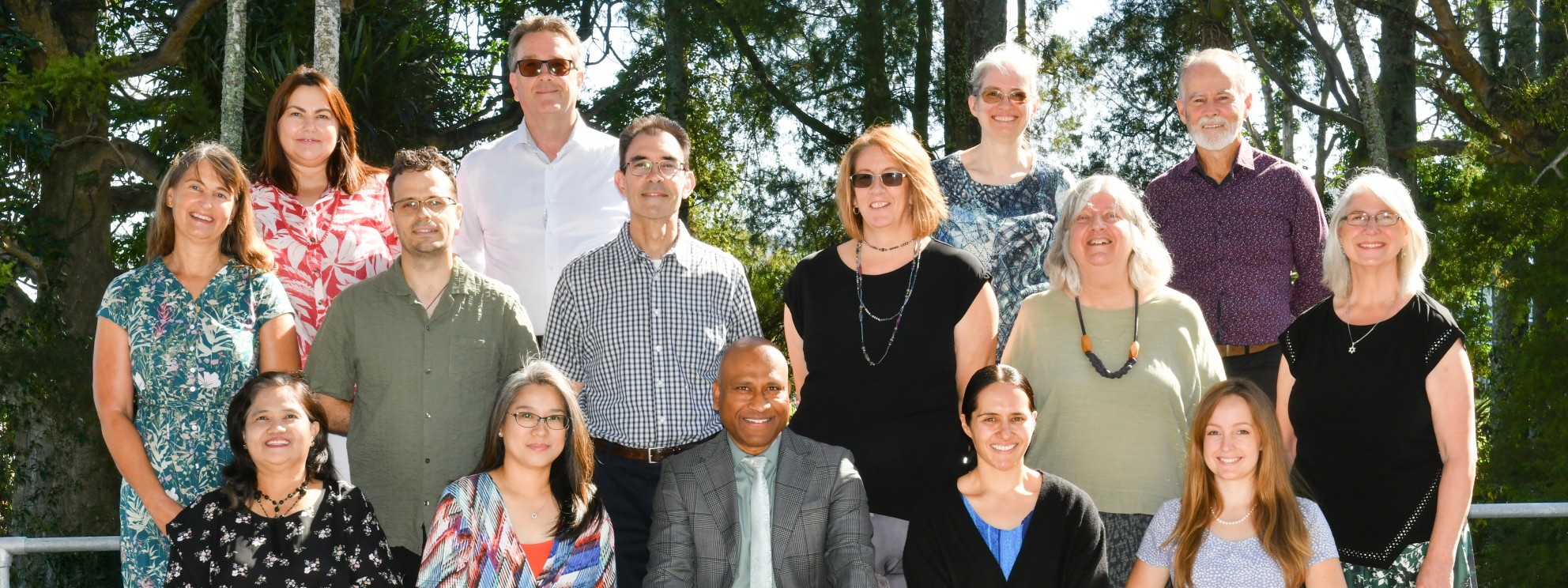 Back Row: Freule Peasley, Stephen Bain, Patricia Fowlie, Lester Vivian 2nd Row:	Ida de Boer, Glenn Burgess, Gerard Bargh, Sherilee Wilkinson, Carolyn Brinkman, Elizabeth Barnes Front Row:	Luthy Elazegui, Candace Yang, Patchigalla Prasad (Principal), Shannon Fe'ao, Amie de Boer Absent:	Matthew McGimpsey, Shona McGimpsey